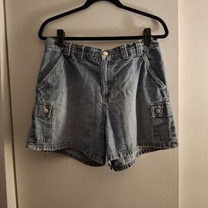 Riveted By Lee Women's Blue Jean Cargo Shorts